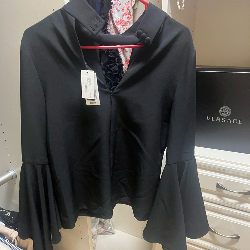 Milly Black Andrea top NWT Size 10